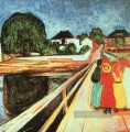 Mädchen auf einer Brücke 1900 Edvard Munch Expressionismus